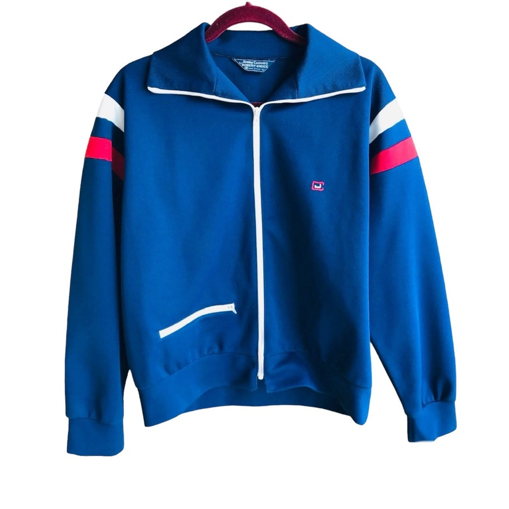 70s Jimmy Connors Tennis/Track Suit Warm Up Jacket, Excellent Condition …